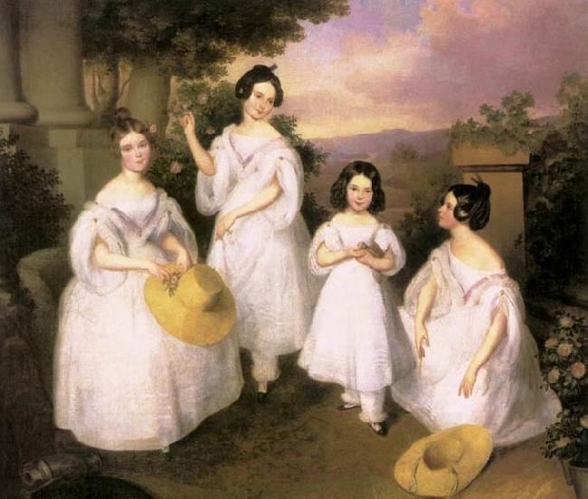 Brocky, Karoly The Daughters of Medgyasszay China oil painting art